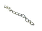 Jewellery Making Metal Iron Chain Extension 50x3mm Twist Silver Color (Pack of 20 pieces) [jefs-stringlace-00307-m6]