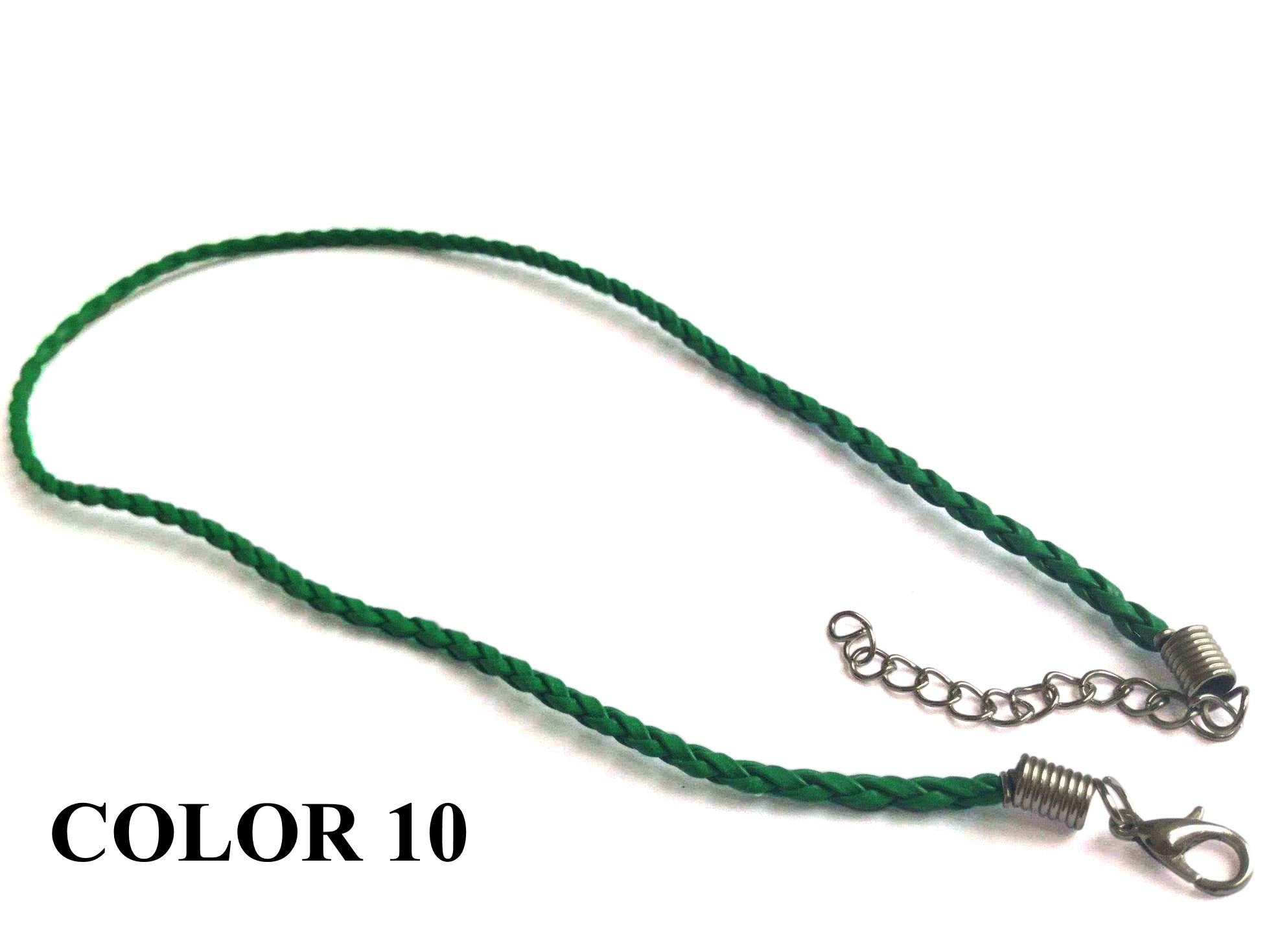 Fashion Jewellery Making Braided Synthetic Leather Cords 3mm 17inch Cord [jefs-stringlace-00456]