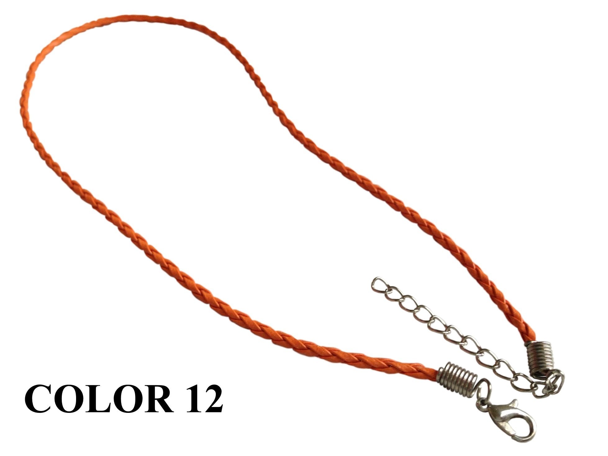 Fashion Jewellery Making Braided Synthetic Leather Cords 3mm 17inch Cord [jefs-stringlace-00456]