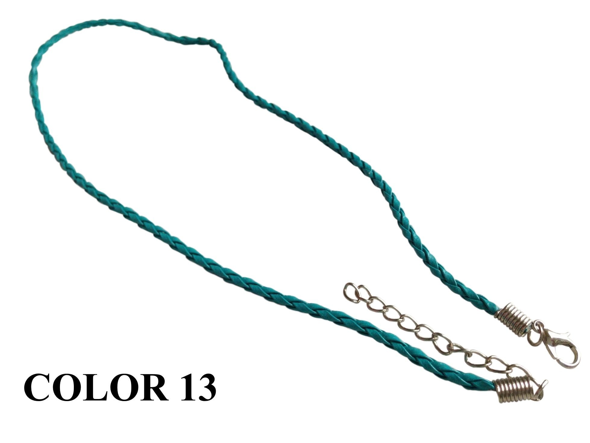 Fashion Jewellery Making Braided Synthetic Leather Cords 3mm 17inch Cord [jefs-stringlace-00456]
