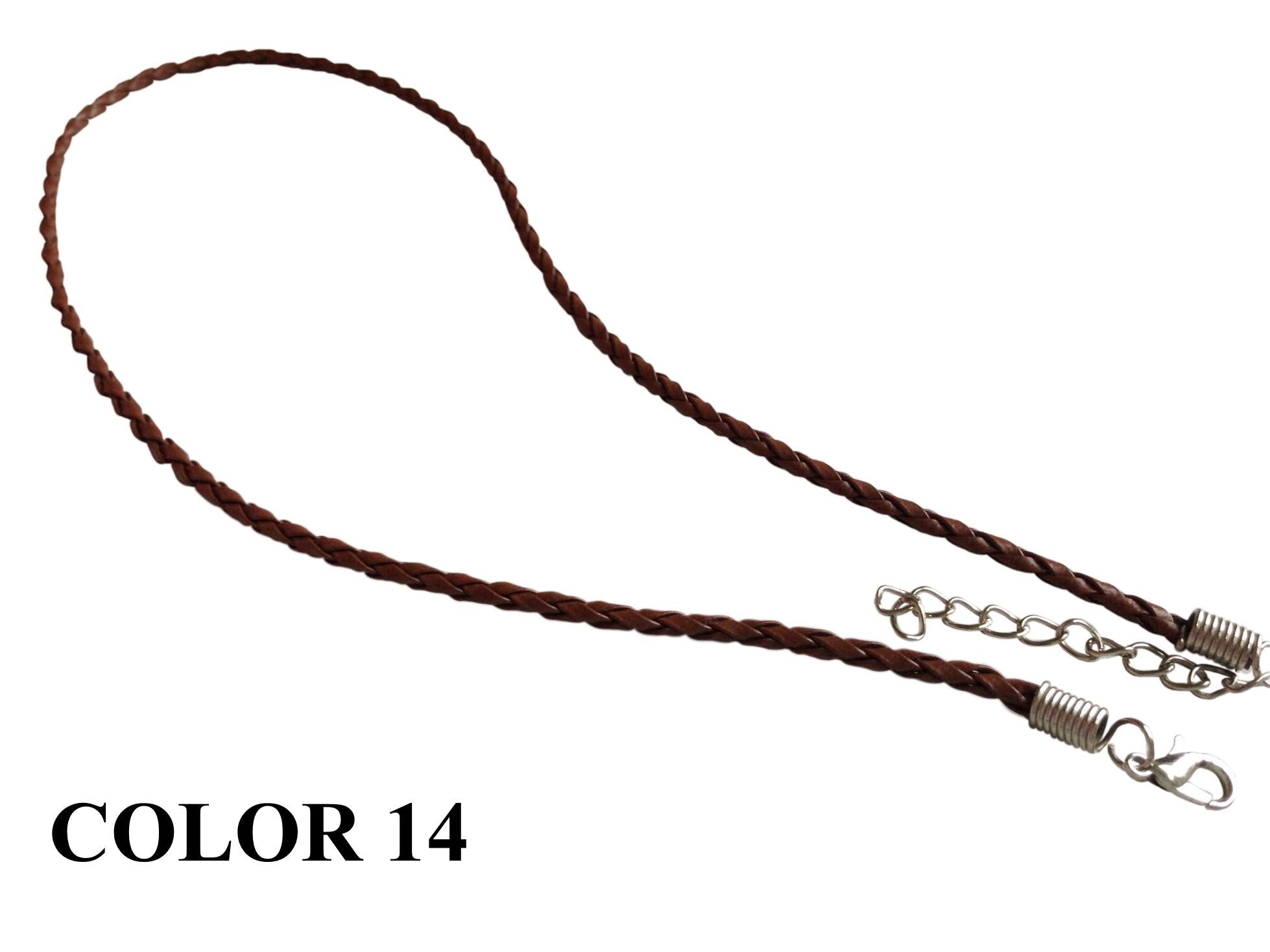 Fashion Jewellery Making Braided Synthetic Leather Cords 3mm 17inch Cord [jefs-stringlace-00456]