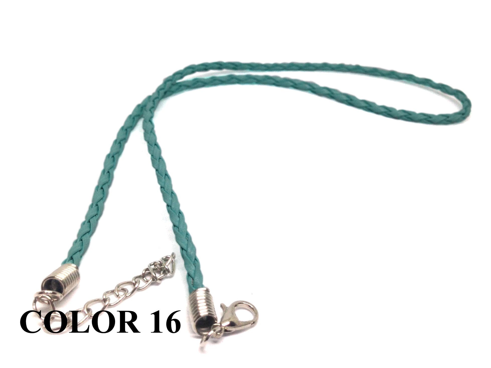 Fashion Jewellery Making Braided Synthetic Leather Cords 3mm 17inch Cord [jefs-stringlace-00456]