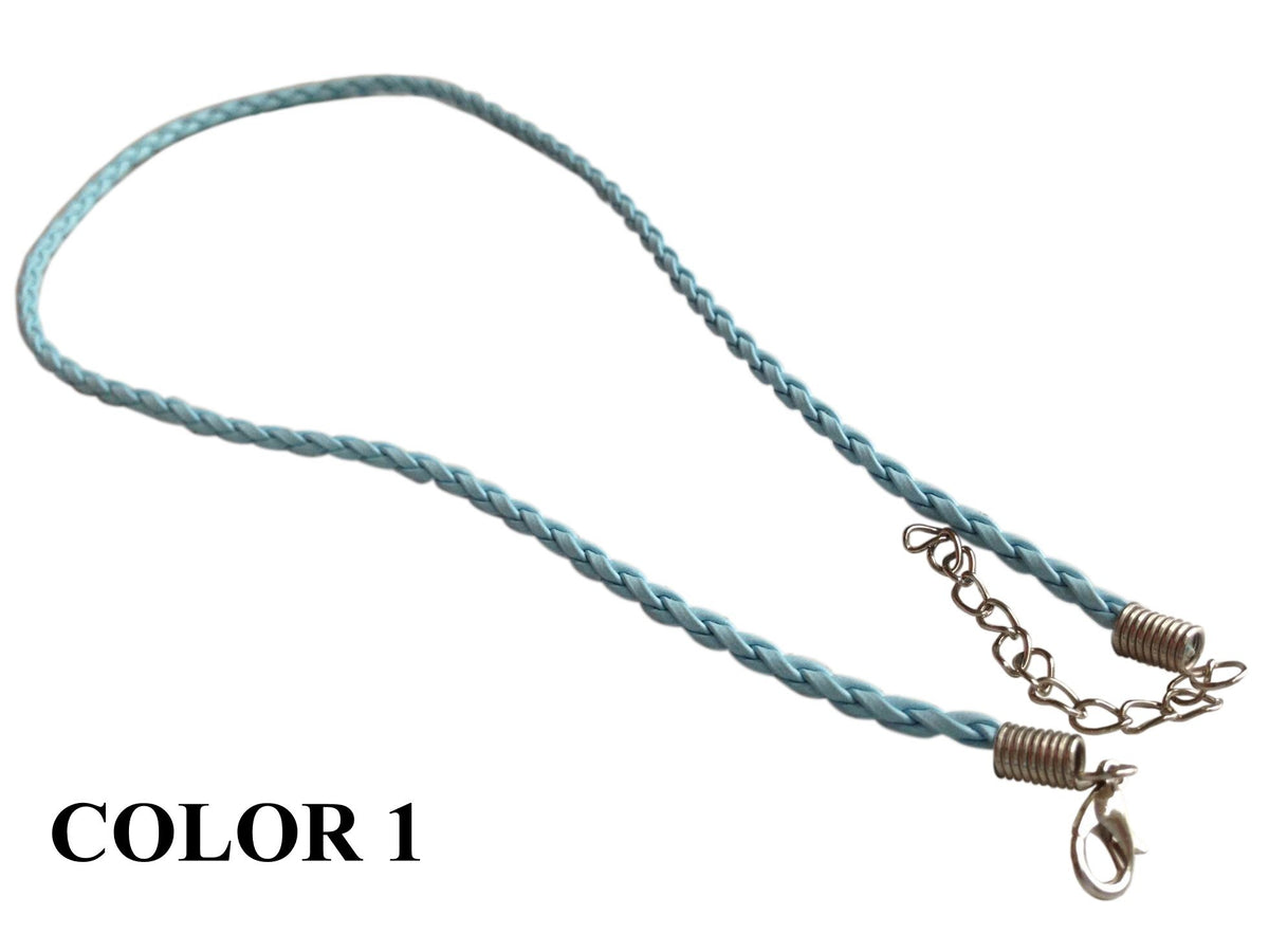 Fashion Jewellery Making Braided Synthetic Leather Cords 3mm 17inch Cord [jefs-stringlace-00456]