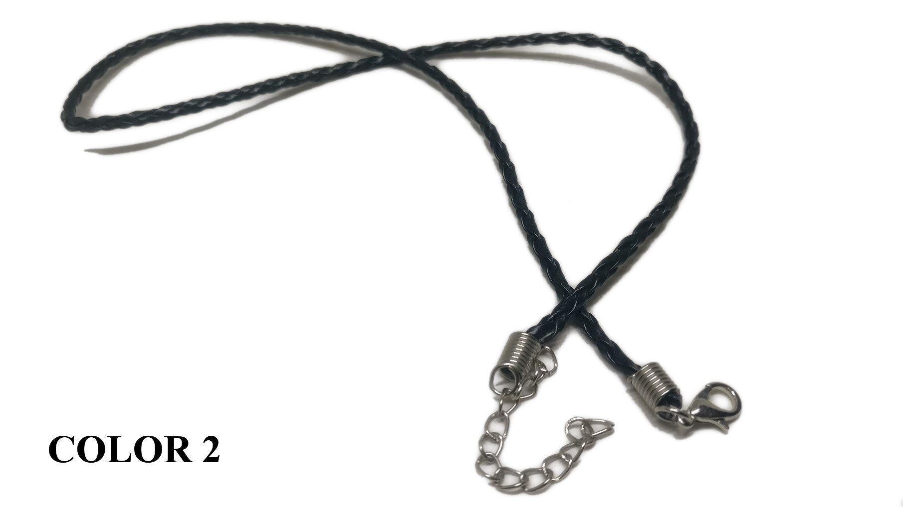Fashion Jewellery Making Braided Synthetic Leather Cords 3mm 17inch Cord [jefs-stringlace-00456]