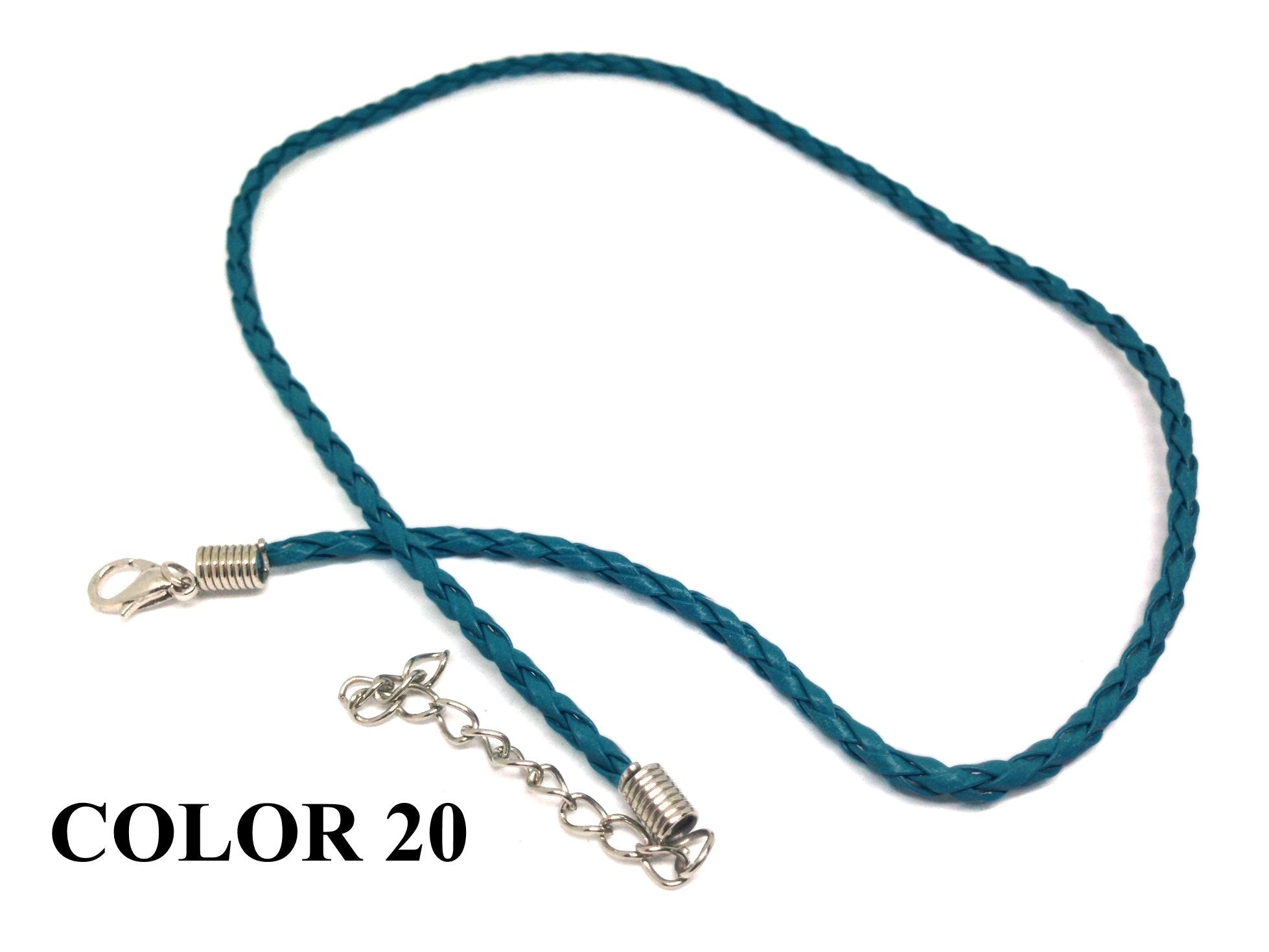 Fashion Jewellery Making Braided Synthetic Leather Cords 3mm 17inch Cord [jefs-stringlace-00456]