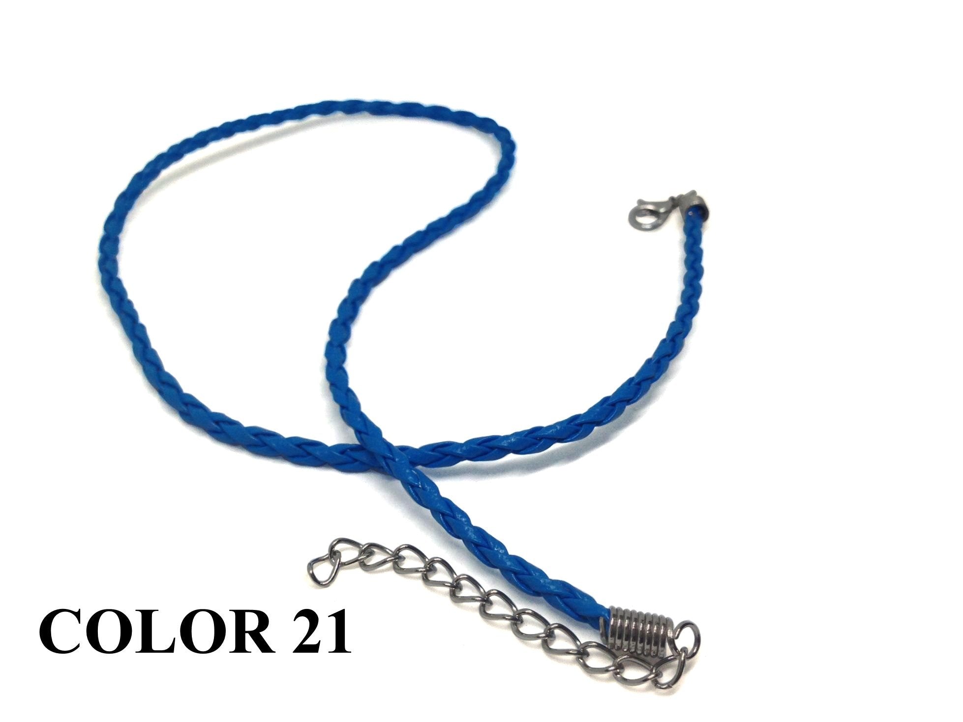 Fashion Jewellery Making Braided Synthetic Leather Cords 3mm 17inch Cord [jefs-stringlace-00456]