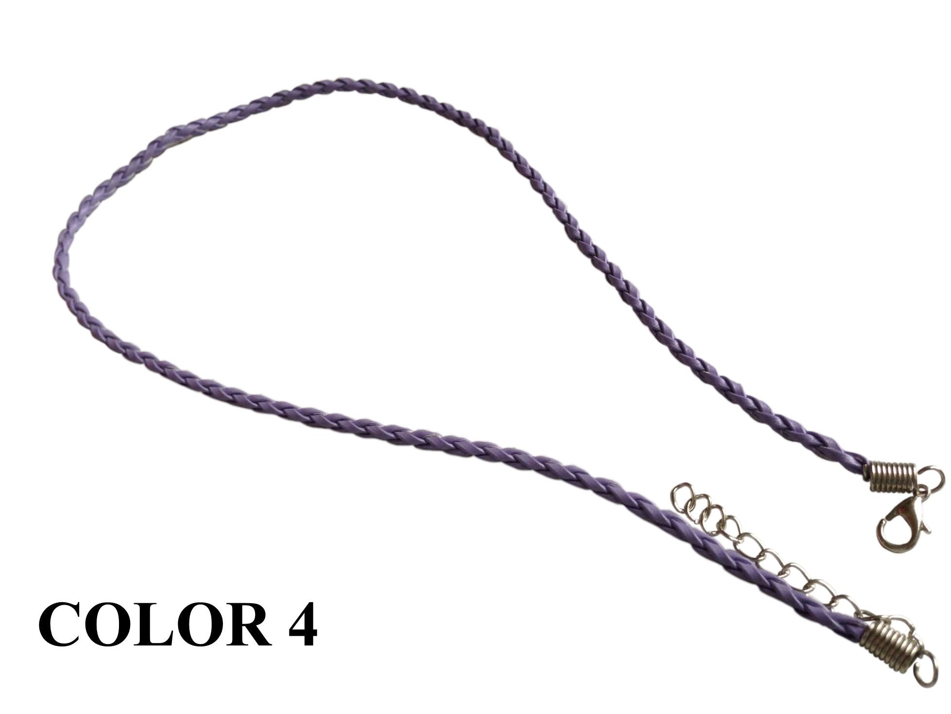 Fashion Jewellery Making Braided Synthetic Leather Cords 3mm 17inch Cord [jefs-stringlace-00456]