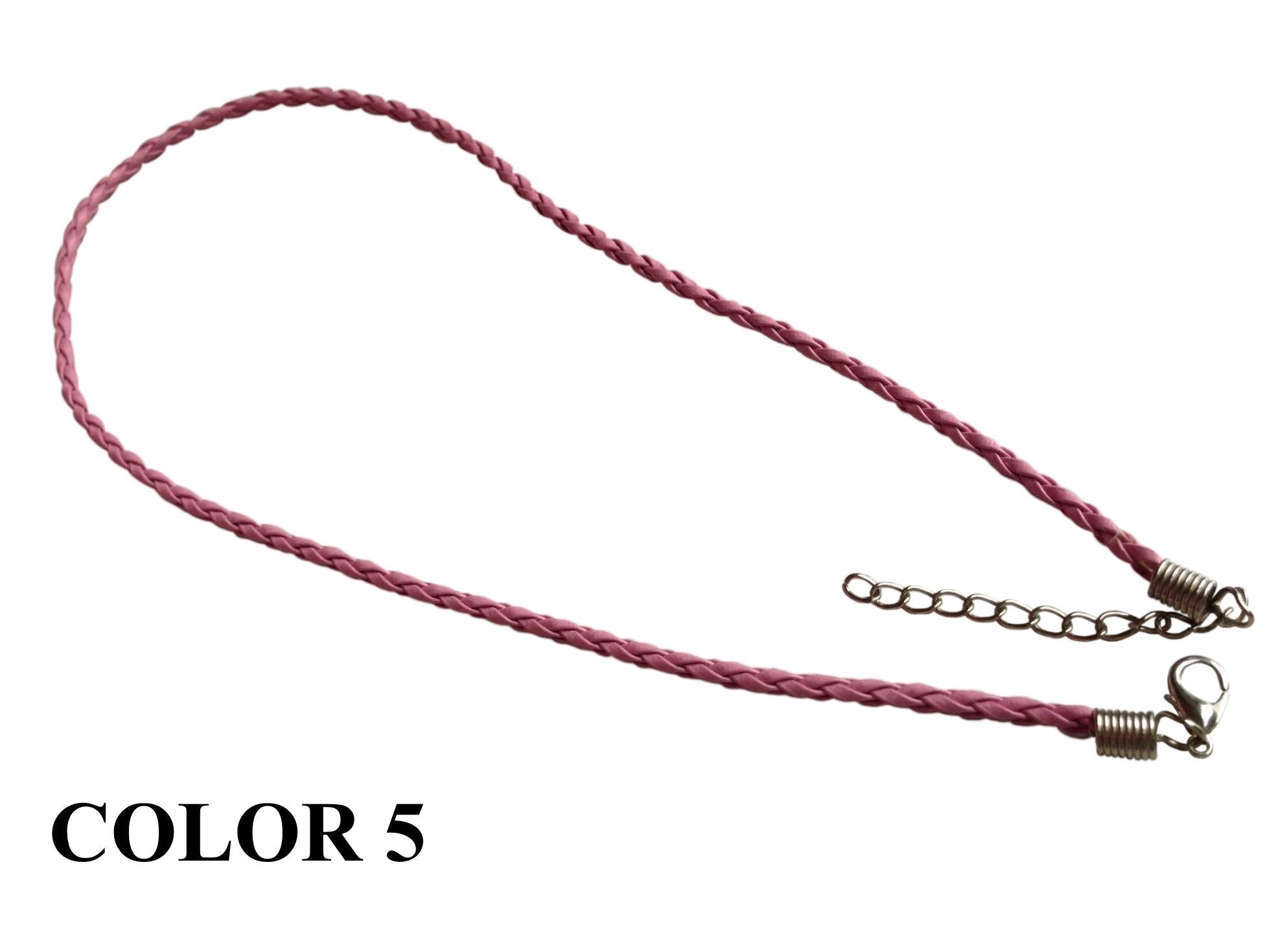 Fashion Jewellery Making Braided Synthetic Leather Cords 3mm 17inch Cord [jefs-stringlace-00456]