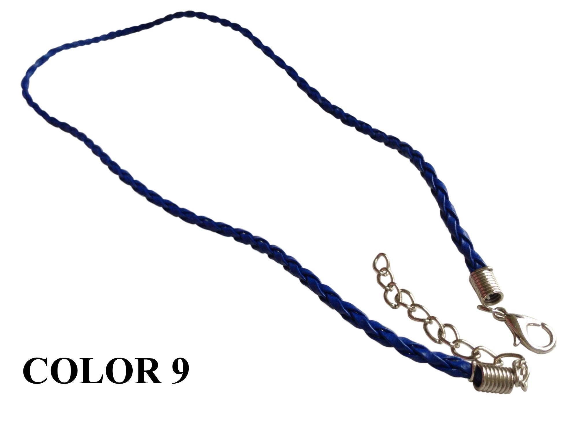 Fashion Jewellery Making Braided Synthetic Leather Cords 3mm 17inch Cord [jefs-stringlace-00456]