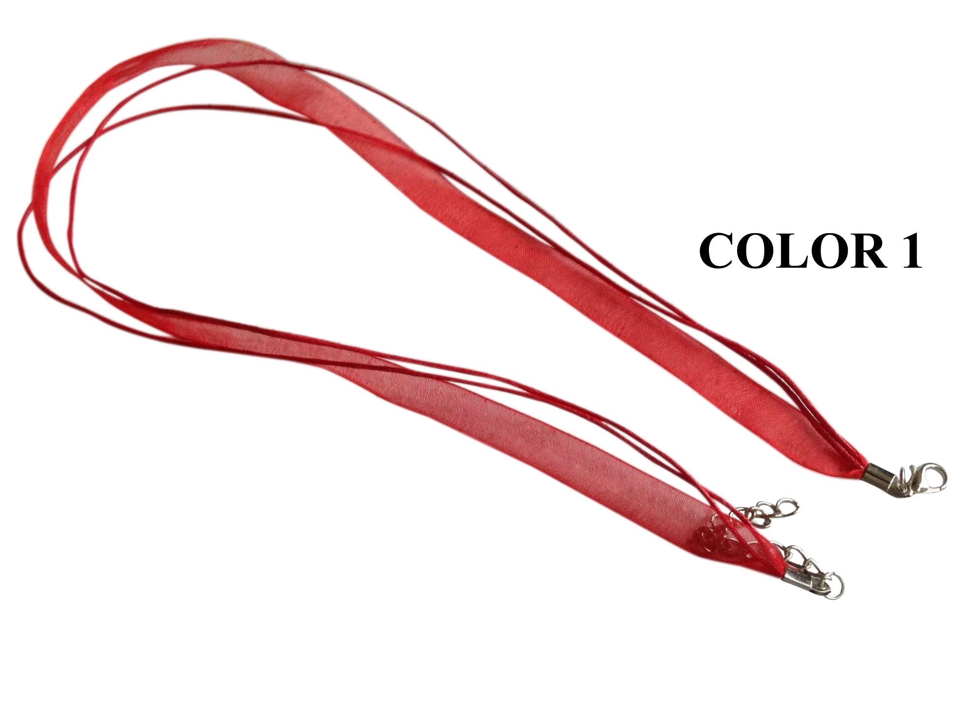Organza Necklace Jewellery Making Cords With Cotton Thread 6mm 17inch Cord [jefs-stringlace-00459]