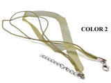 Organza Necklace Jewellery Making Cords With Cotton Thread 6mm 17inch Cord [jefs-stringlace-00459]
