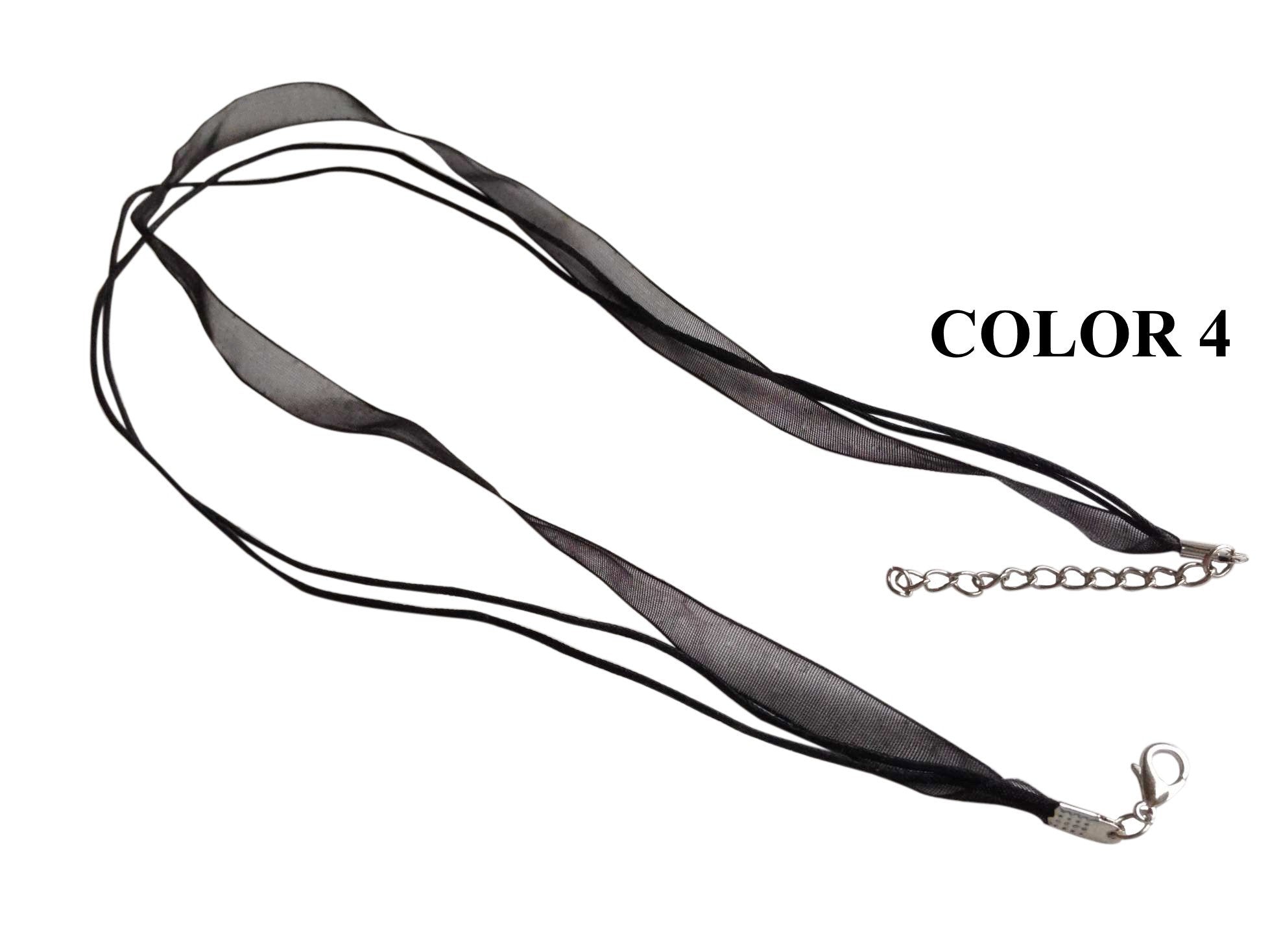 Organza Necklace Jewellery Making Cords With Cotton Thread 6mm 17inch Cord [jefs-stringlace-00459]