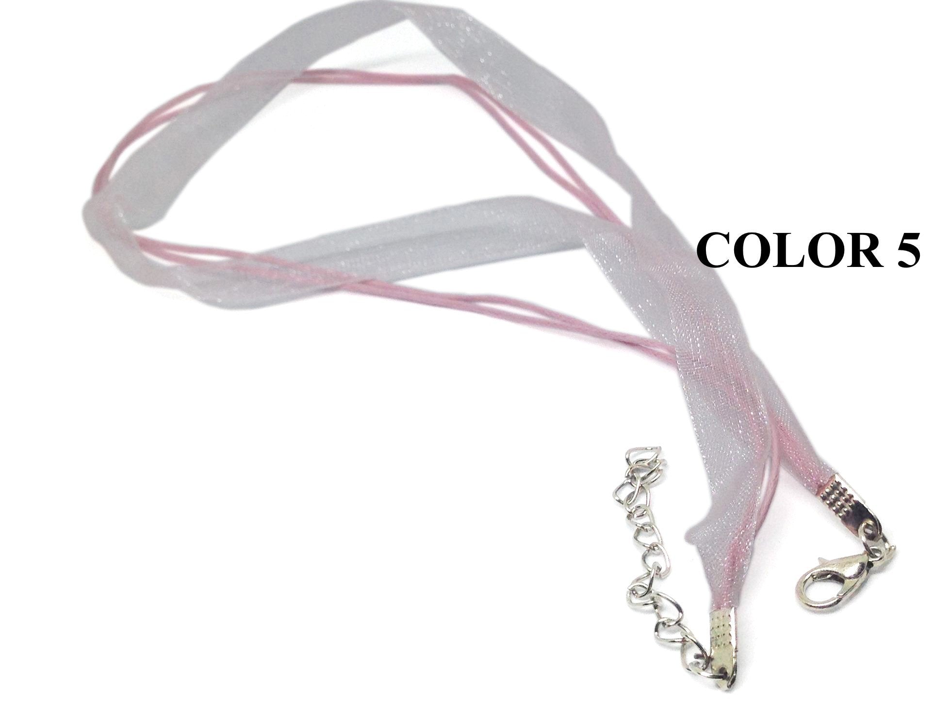 Organza Necklace Jewellery Making Cords With Cotton Thread 6mm 17inch Cord [jefs-stringlace-00459]