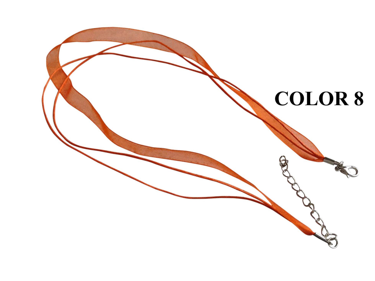 Organza Necklace Jewellery Making Cords With Cotton Thread 6mm 17inch Cord [jefs-stringlace-00459]
