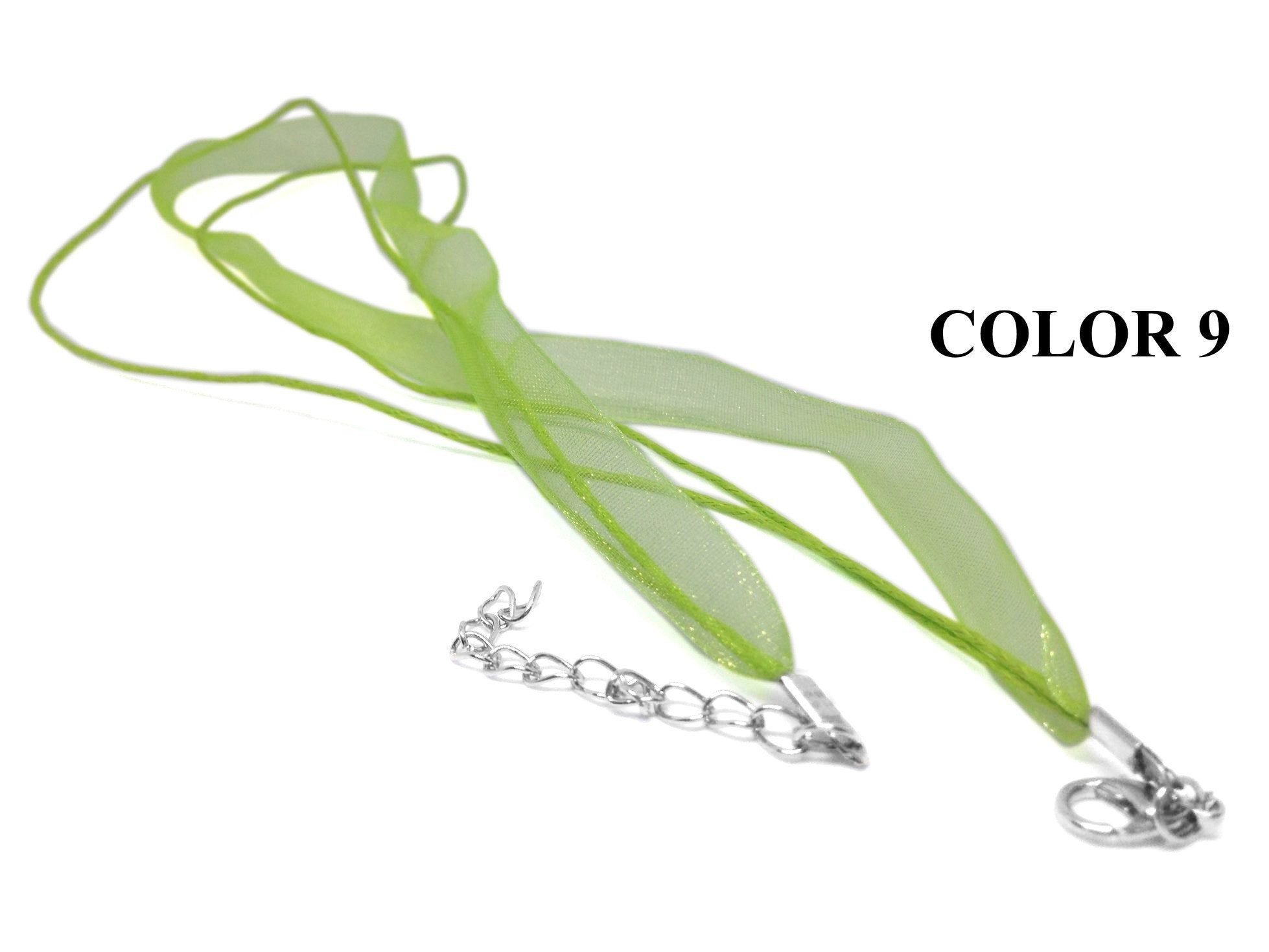 Organza Necklace Jewellery Making Cords With Cotton Thread 6mm 17inch Cord [jefs-stringlace-00459]