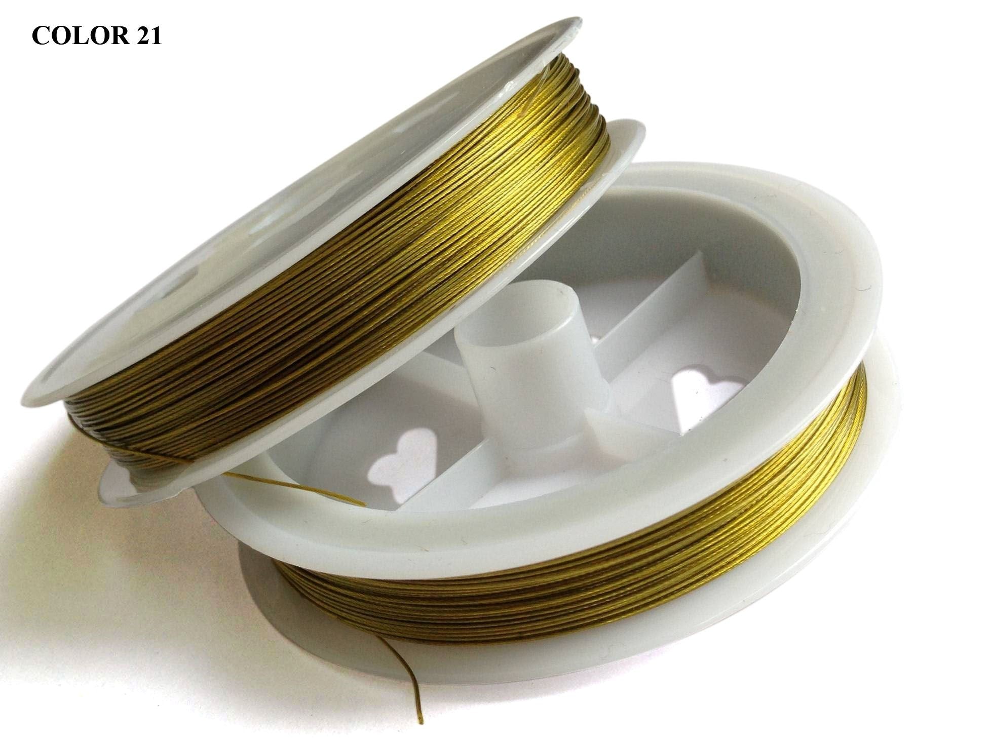 Jewellery Making Coated Steel Tiger Tail Beading Gear Wire 0.45mm Cord [jefs-stringlace-00480]