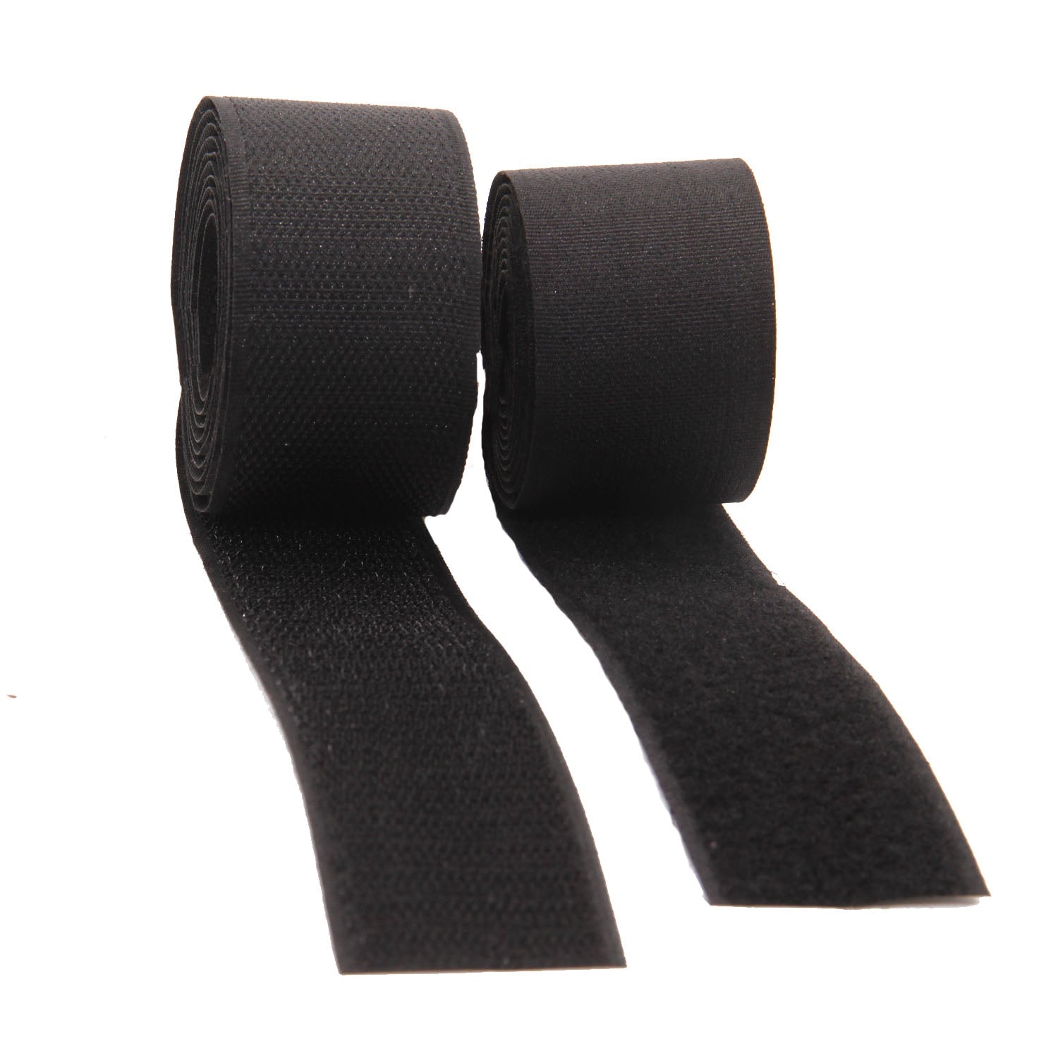 Hook & Loop Tapes 2 Inch (1 Meter) Black 50% Nylon & 50% Polyester For Garments Multipurpose Utilities Crafts [jefs-tapedecrtve-00009-m1]