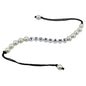 Personalized Name Customized Rakhi For Brother White Color With Plastic Pearl Beads [jxq-brcltbngl-00016-m4]