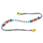 Personalized Name Customized Rakhi For Brother White Color With Wooden Beads [jxq-brcltbngl-00016-m5]