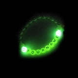 Glow In The Dark Elastic Name Customized Bracelets Personlized For Kids Girls Women With Plastic Pearl Beads White [jxq-brcltbngl-00017-m1]