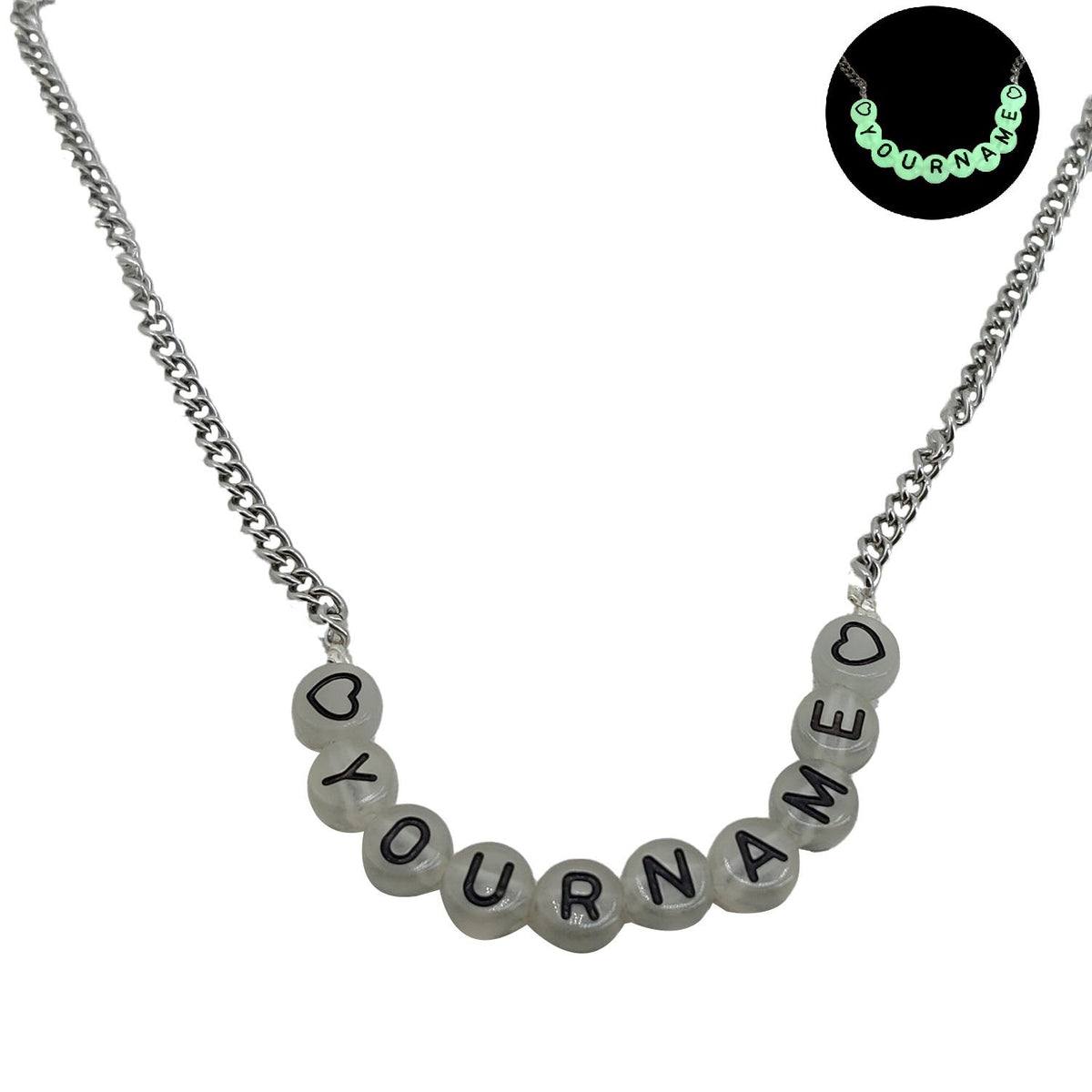 Personalized Name Customized Stainless Steel Chains For Kids Girls Women [jxq-jwlncknst-00015-m1]