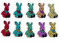 Wooden Buttons For Craft Scrapbook & Sewing 33x21x3xmm Animal Rabbit Assorted Color Mix (Pack of 10 pieces) [tmp-jefs-bttns-00055]